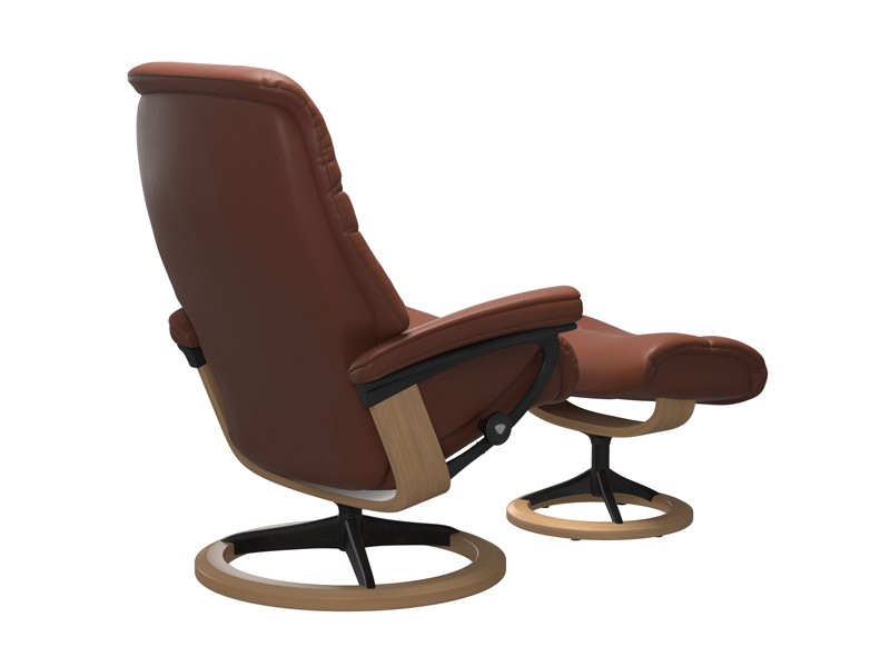Stressless Sunrise (M) Signature Chair with Footstool 