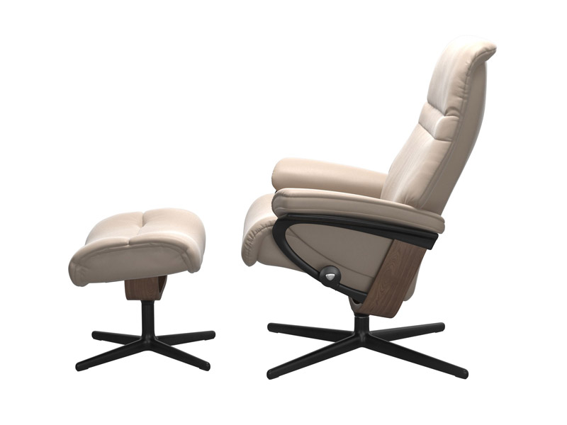 Stressless Sunrise (M) Cross Chair with Ottoman 