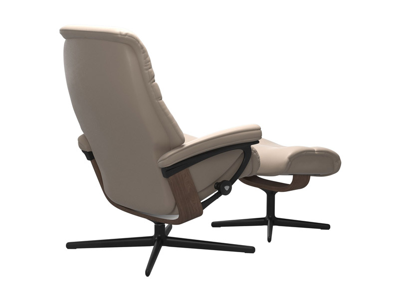Stressless Sunrise (M) Cross Chair with Ottoman 