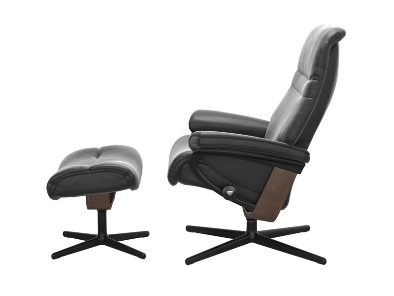 Stressless Sunrise (M) Cross Chair with Ottoman 