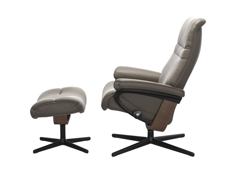 Stressless Sunrise (M) Cross Chair with Ottoman 
