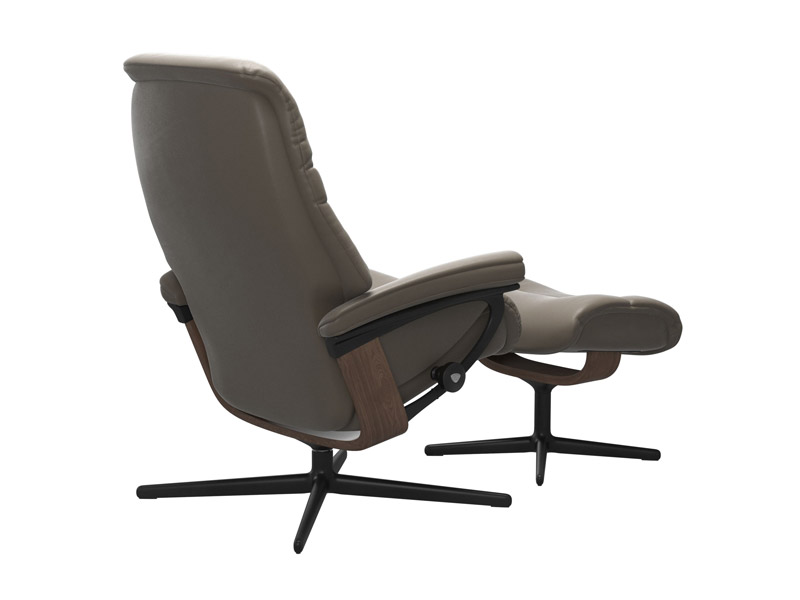 Stressless Sunrise (M) Cross Chair with Ottoman 