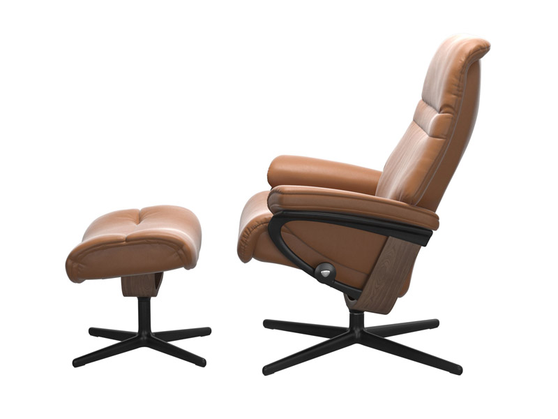 Stressless Sunrise (M) Cross Chair with Ottoman 