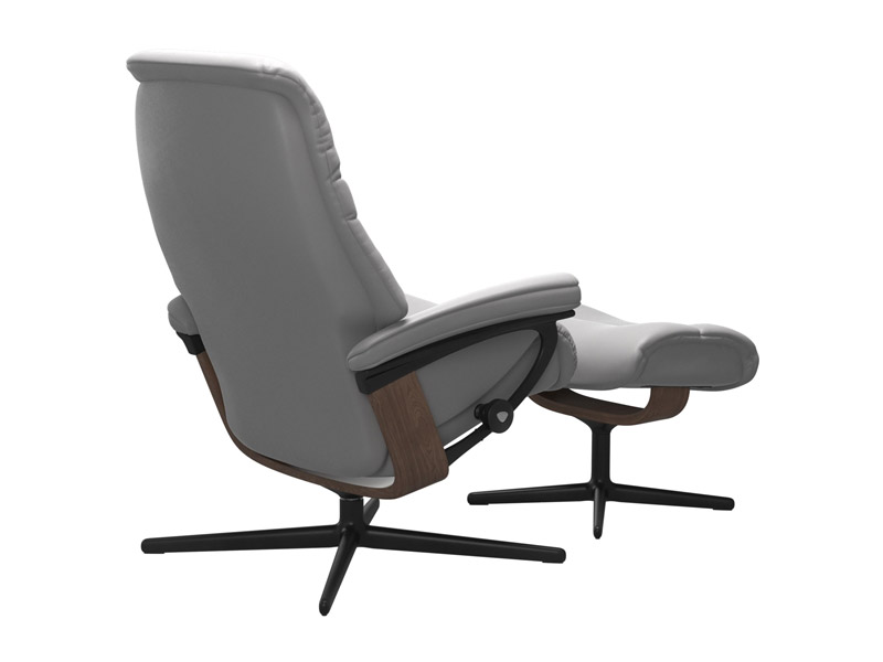 Stressless Sunrise (M) Cross Chair with Ottoman 