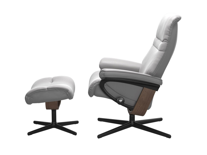 Stressless Sunrise (M) Cross Chair with Ottoman 