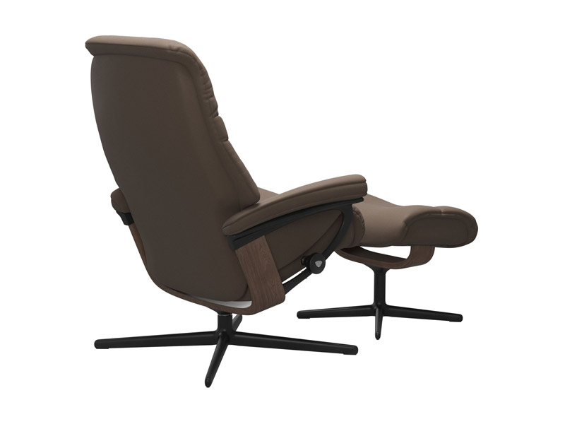 Stressless Sunrise (M) Cross Chair with Ottoman 