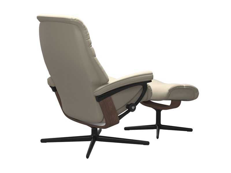 Stressless Sunrise (M) Cross Chair with Ottoman 