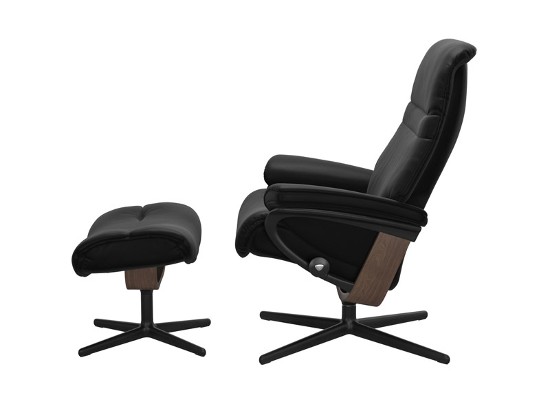 Stressless Sunrise (M) Cross Chair with Ottoman 