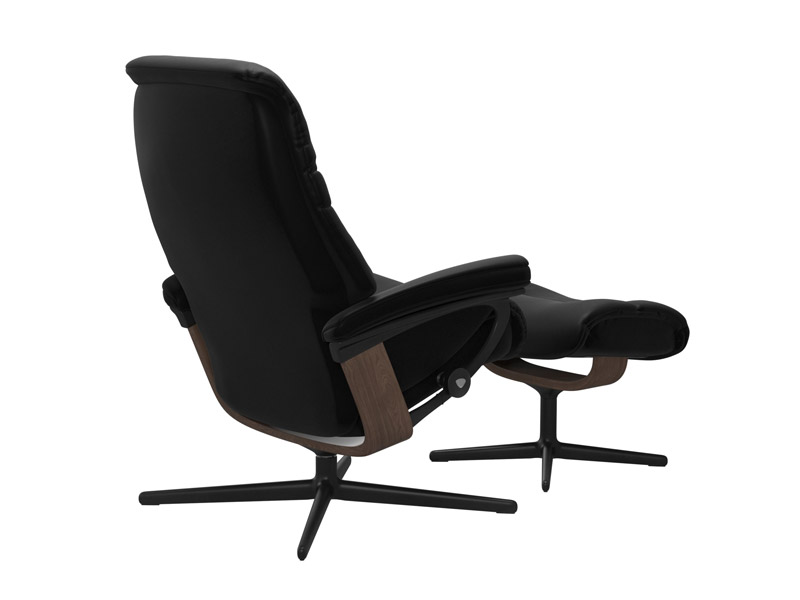 Stressless Sunrise (M) Cross Chair with Ottoman 