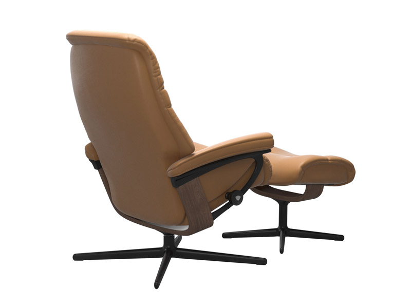 Stressless Sunrise (M) Cross Chair with Ottoman 