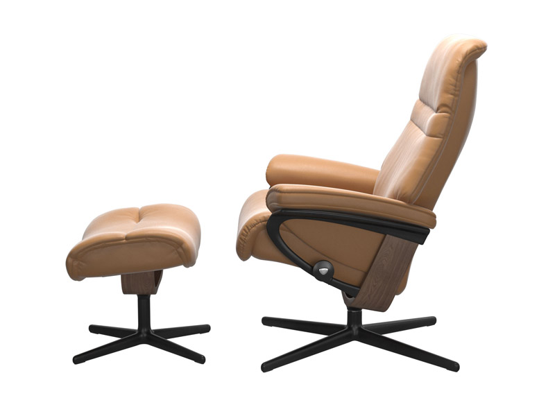 Stressless Sunrise (M) Cross Chair with Ottoman 