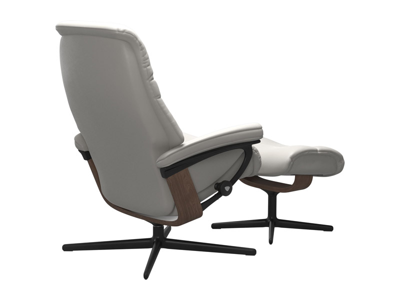 Stressless Sunrise (M) Cross Chair with Ottoman 