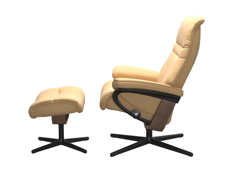 Stressless Sunrise (M) Cross Chair with Ottoman 