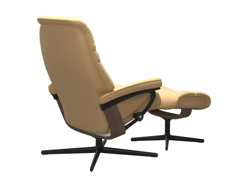 Stressless Sunrise (M) Cross Chair with Ottoman 