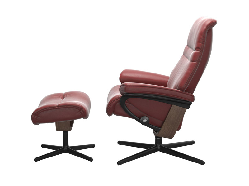 Stressless Sunrise (M) Cross Chair with Ottoman 
