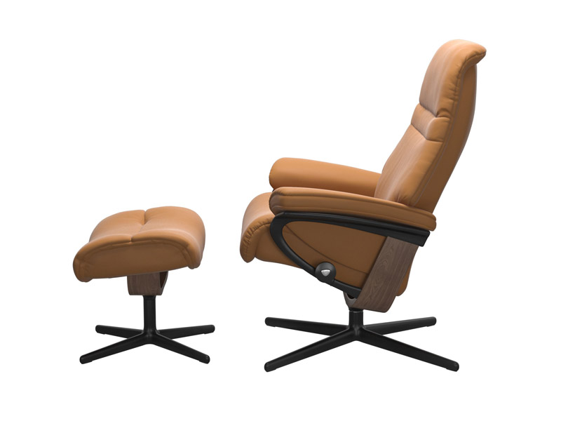 Stressless Sunrise (M) Cross Chair with Ottoman 
