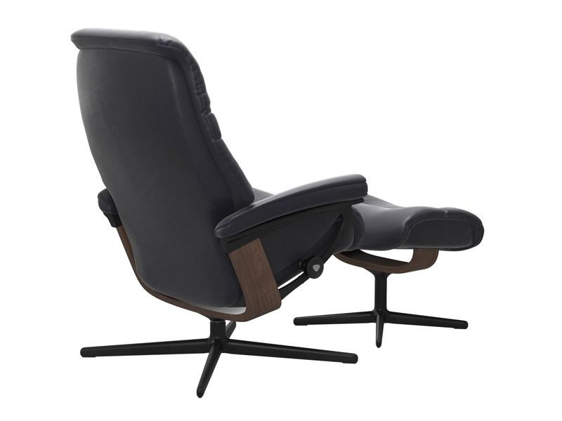 Stressless Sunrise (M) Cross Chair with Ottoman 