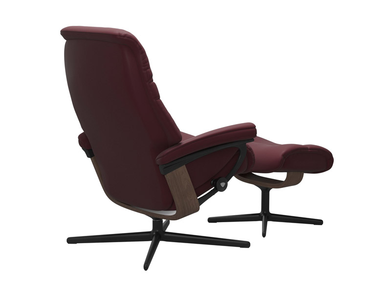 Stressless Sunrise (M) Cross Chair with Ottoman 