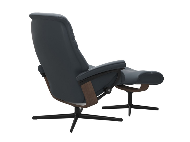 Stressless Sunrise (M) Cross Chair with Ottoman 