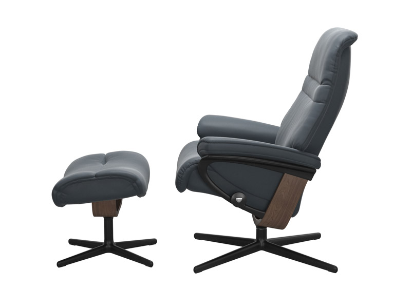 Stressless Sunrise (M) Cross Chair with Ottoman 