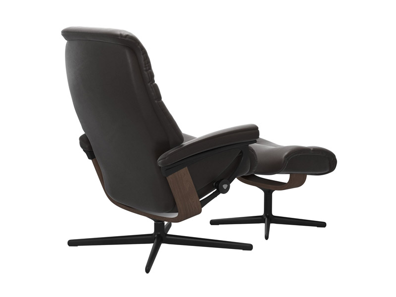 Stressless Sunrise (M) Cross Chair with Ottoman 