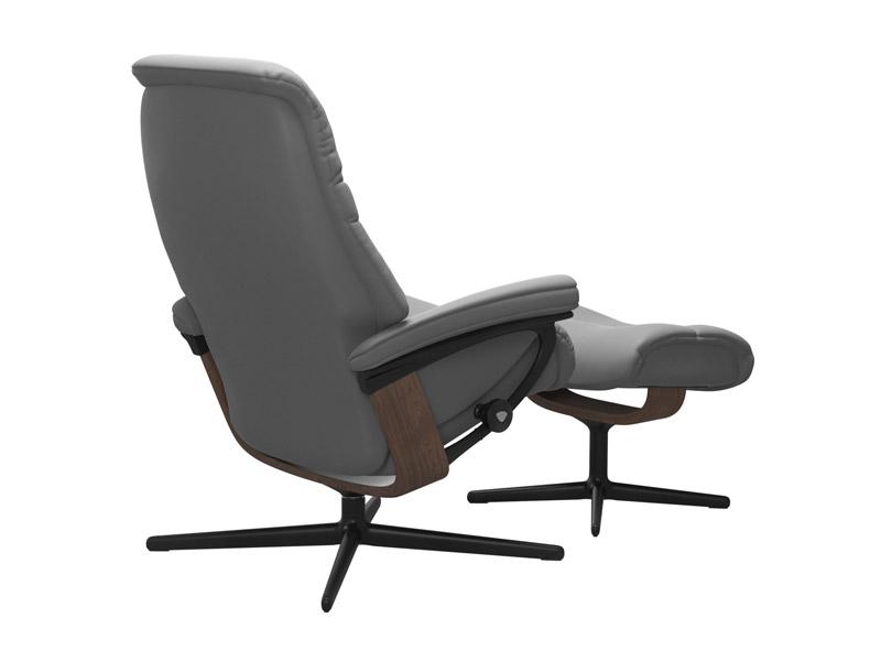 Stressless Sunrise (M) Cross Chair with Ottoman 