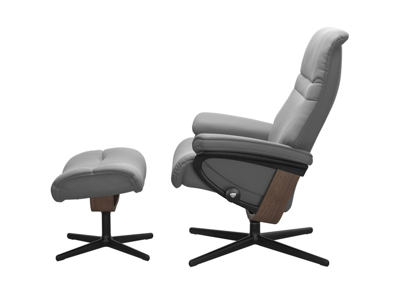 Stressless Sunrise (M) Cross Chair with Ottoman 