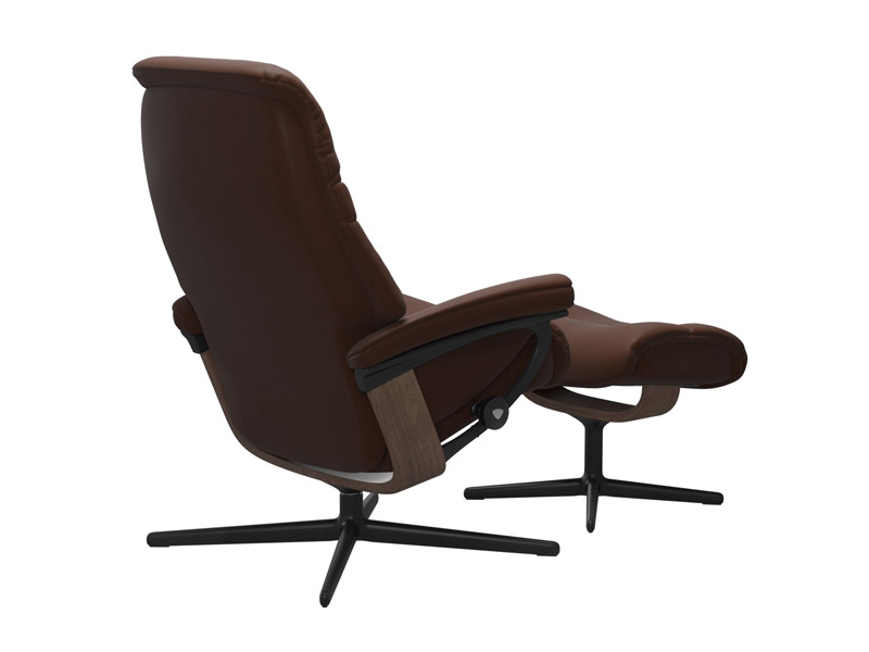 Stressless Sunrise (M) Cross Chair with Ottoman 