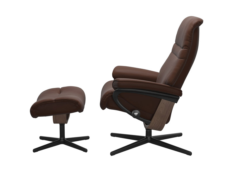 Stressless Sunrise (M) Cross Chair with Ottoman 