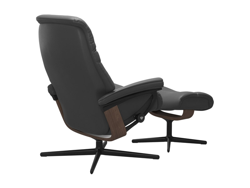 Stressless Sunrise (M) Cross Chair with Ottoman 