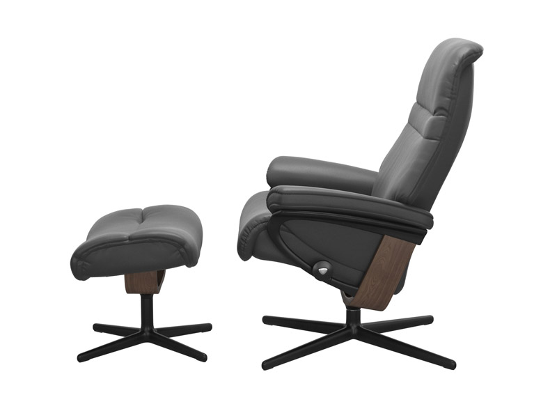 Stressless Sunrise (M) Cross Chair with Ottoman 