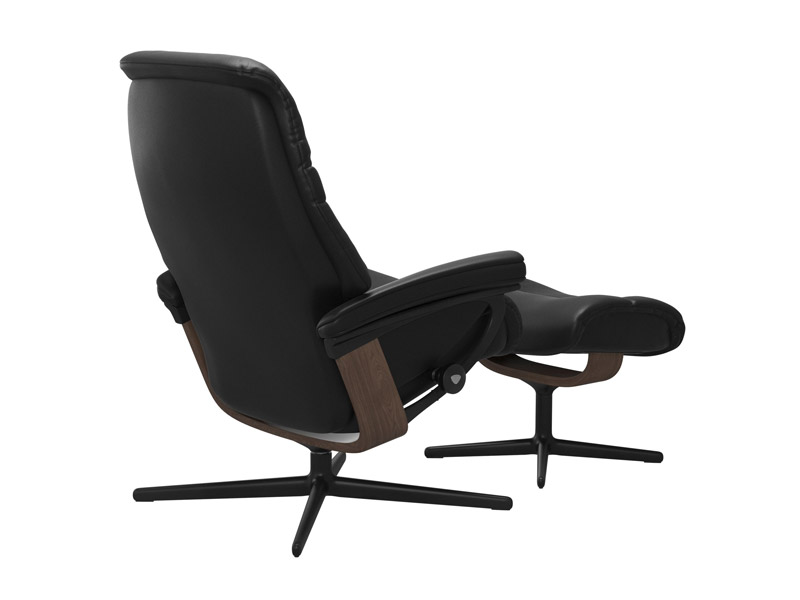 Stressless Sunrise (M) Cross Chair with Ottoman 
