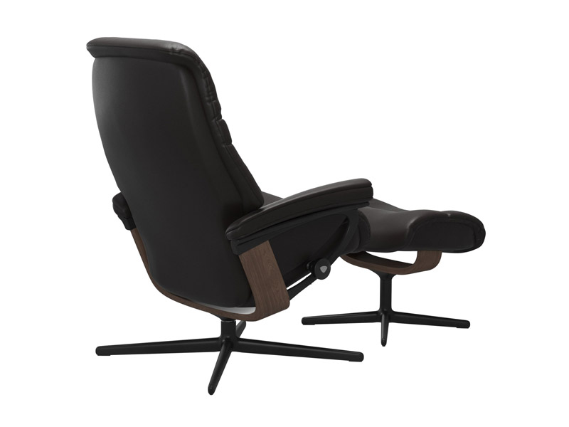 Stressless Sunrise (M) Cross Chair with Ottoman 
