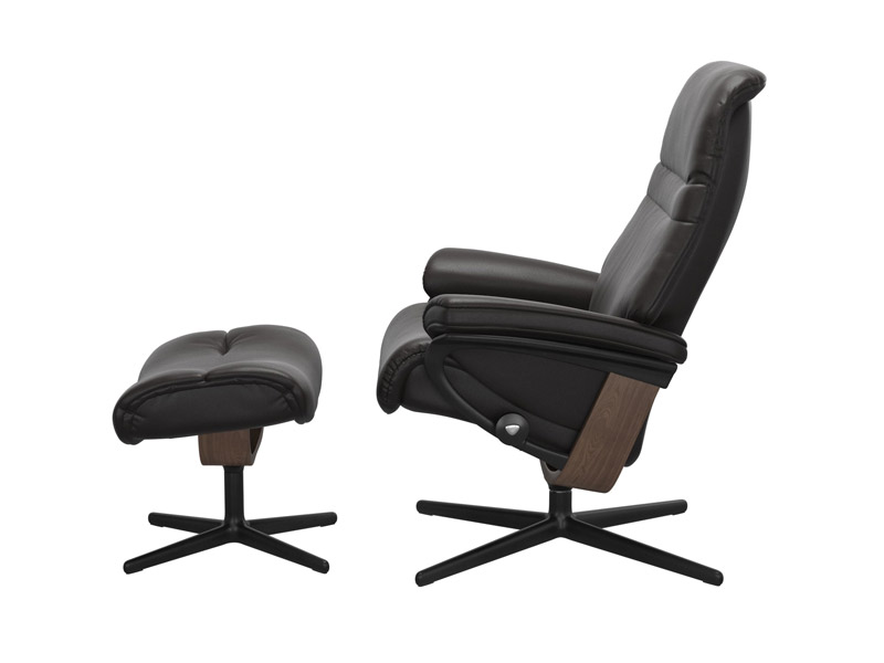 Stressless Sunrise (M) Cross Chair with Ottoman 