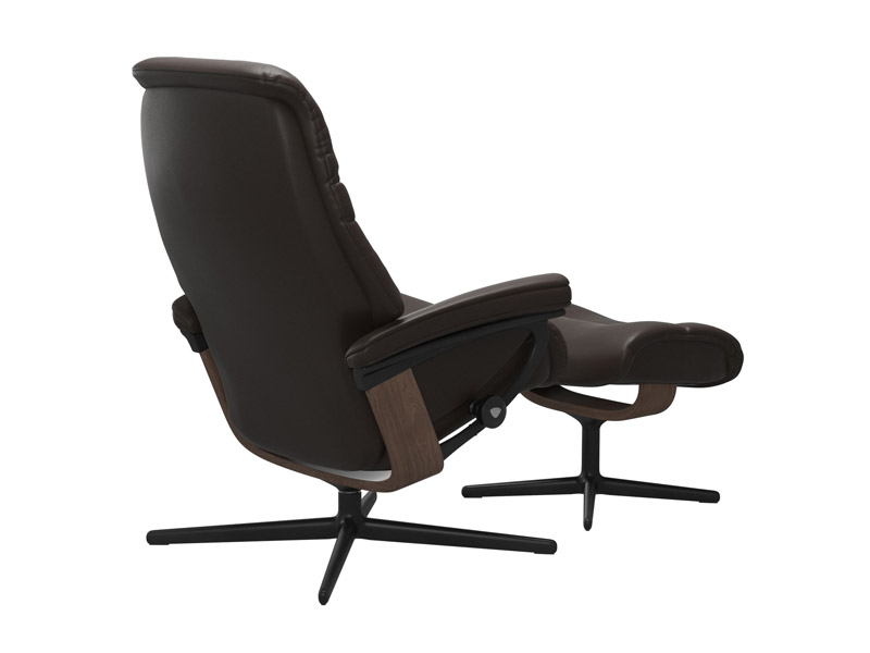 Stressless Sunrise (M) Cross Chair with Ottoman 