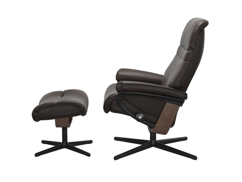 Stressless Sunrise (M) Cross Chair with Ottoman 