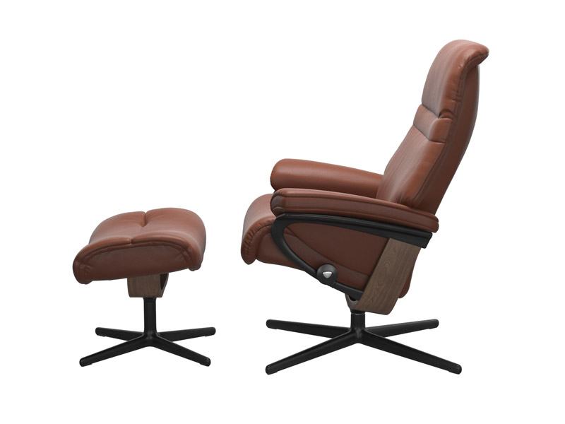 Stressless Sunrise (M) Cross Chair with Ottoman 
