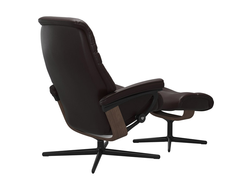 Stressless Sunrise (M) Cross Chair with Ottoman 