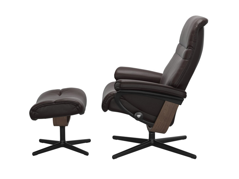Stressless Sunrise (M) Cross Chair with Ottoman 