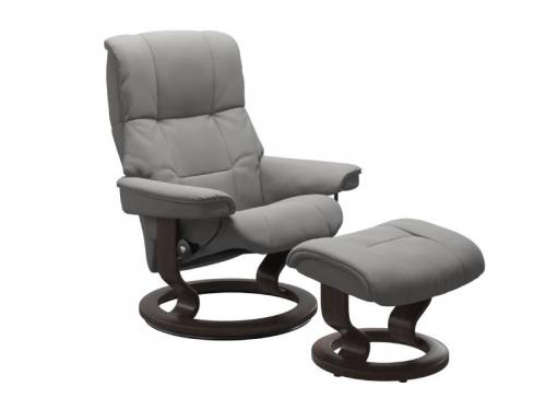 Stressless Mayfair (M) Classic Base Recliner with Ottoman