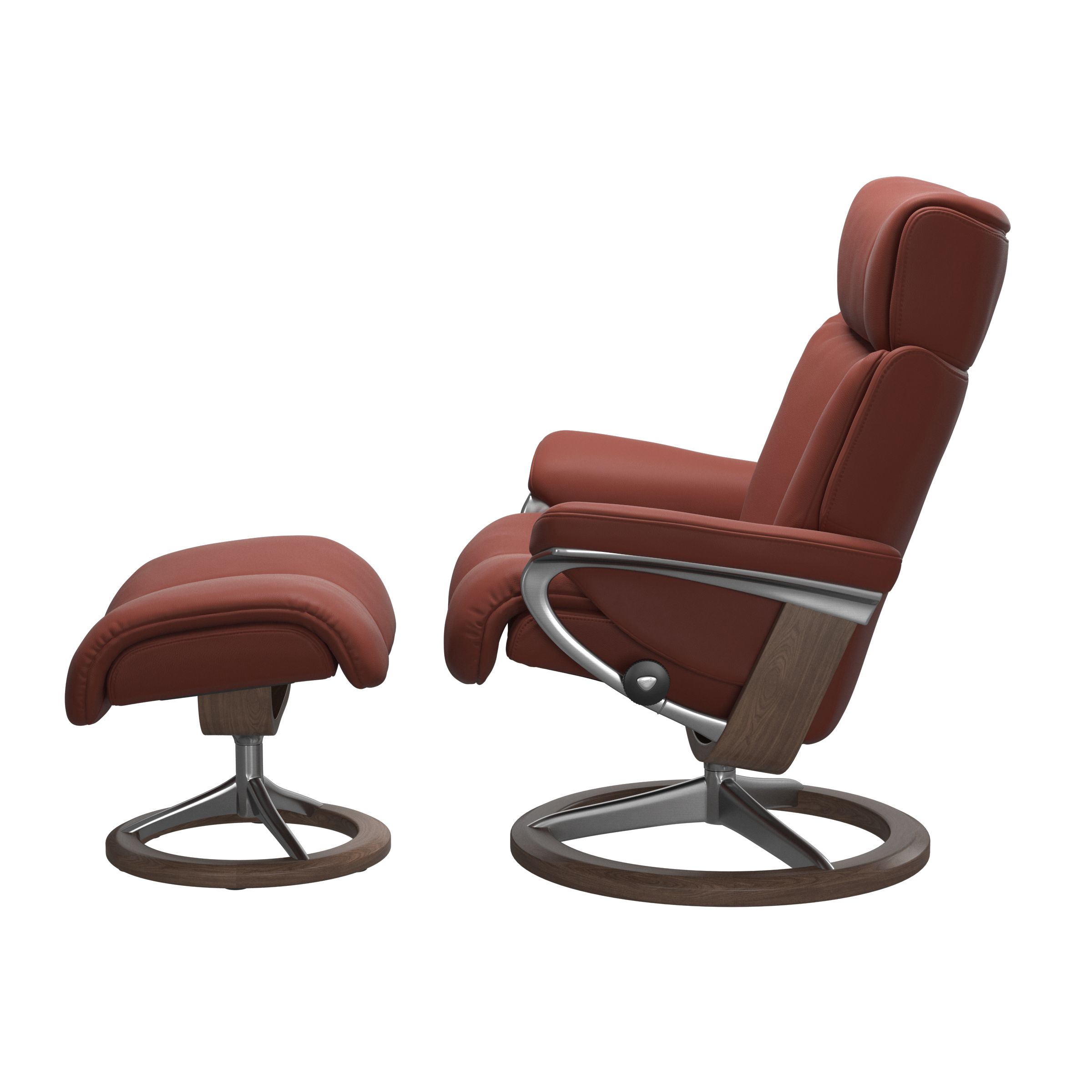 Stressless Magic (M) Signature Base Recliner with Ottoman
