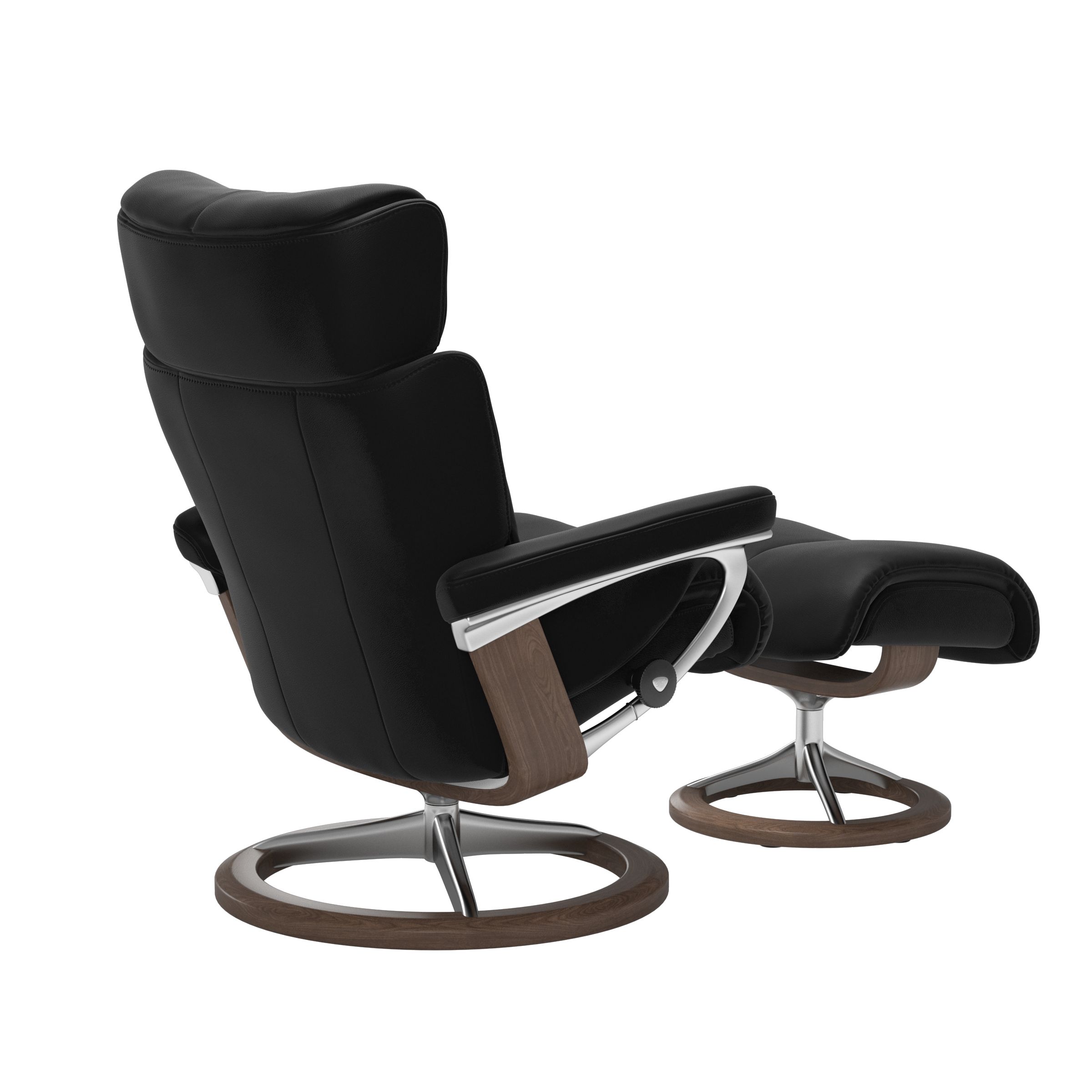 Stressless Magic (M) Signature Base Recliner with Ottoman