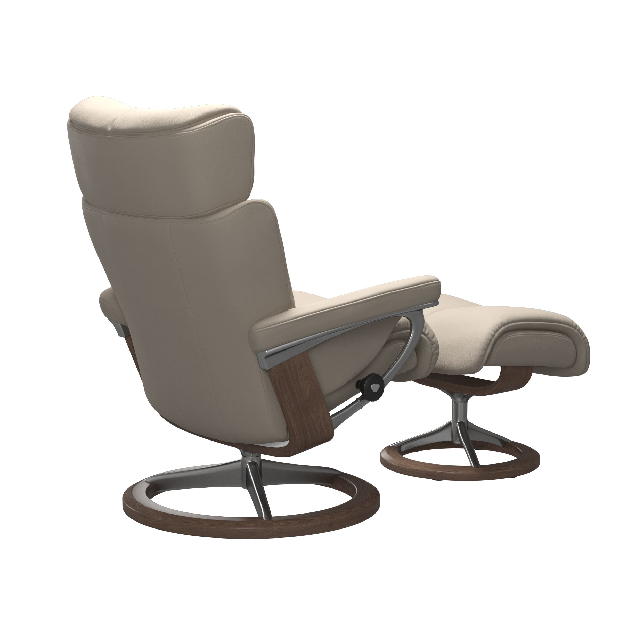 Stressless Magic (M) Signature Base Recliner with Ottoman