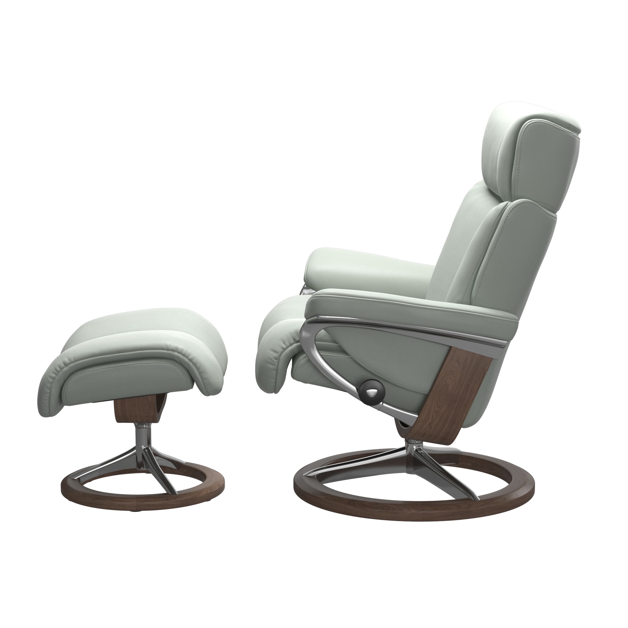 Stressless Magic (M) Signature Base Recliner with Ottoman