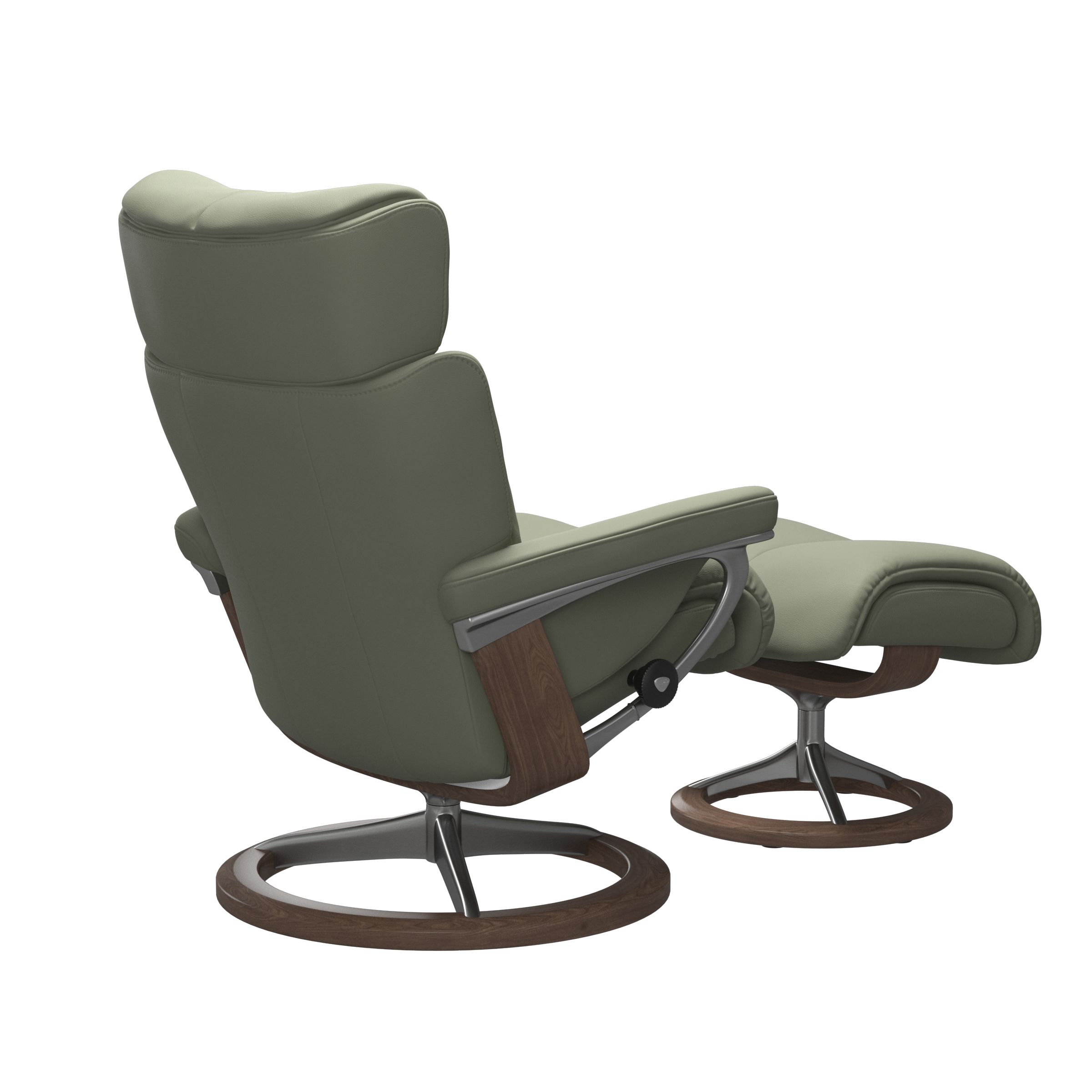 Stressless Magic (M) Signature Base Recliner with Ottoman