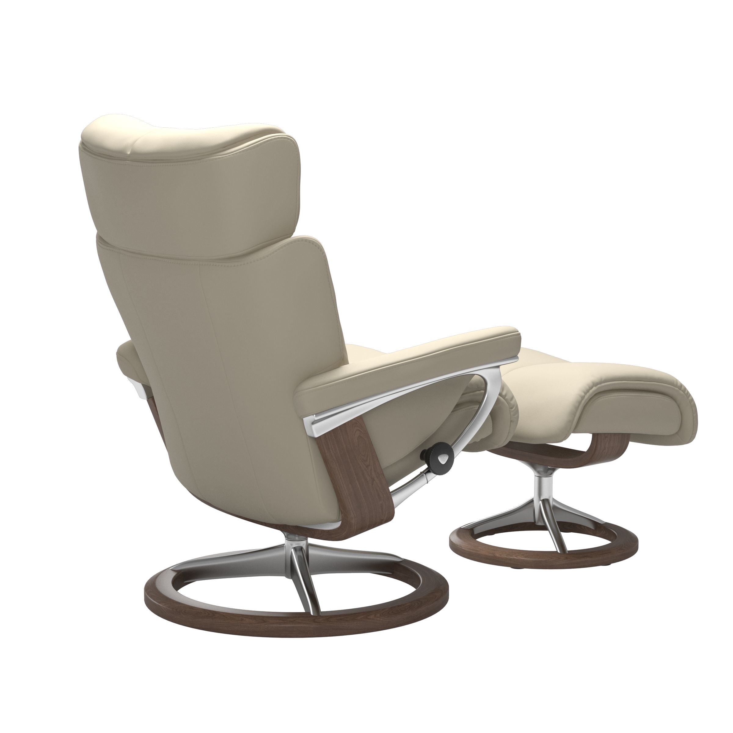 Stressless Magic (M) Signature Base Recliner with Ottoman