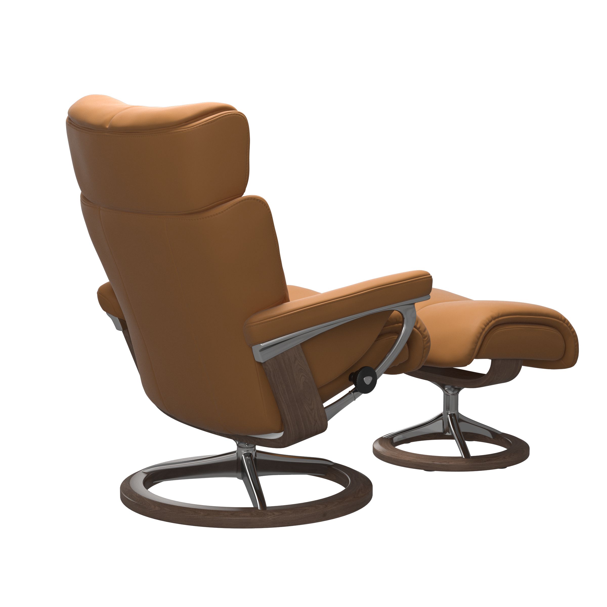 Stressless Magic (M) Signature Base Recliner with Ottoman