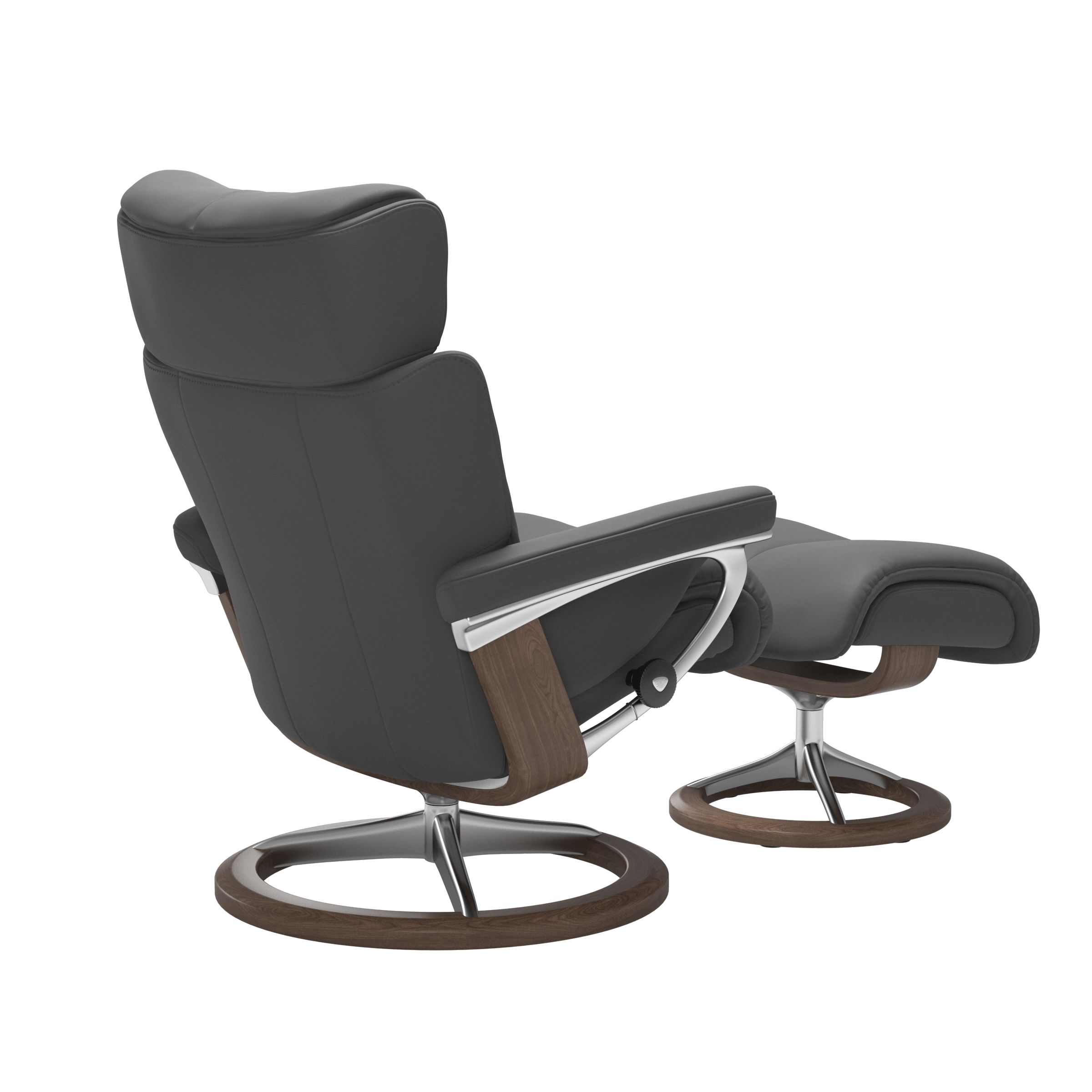 Stressless Magic (M) Signature Base Recliner with Ottoman