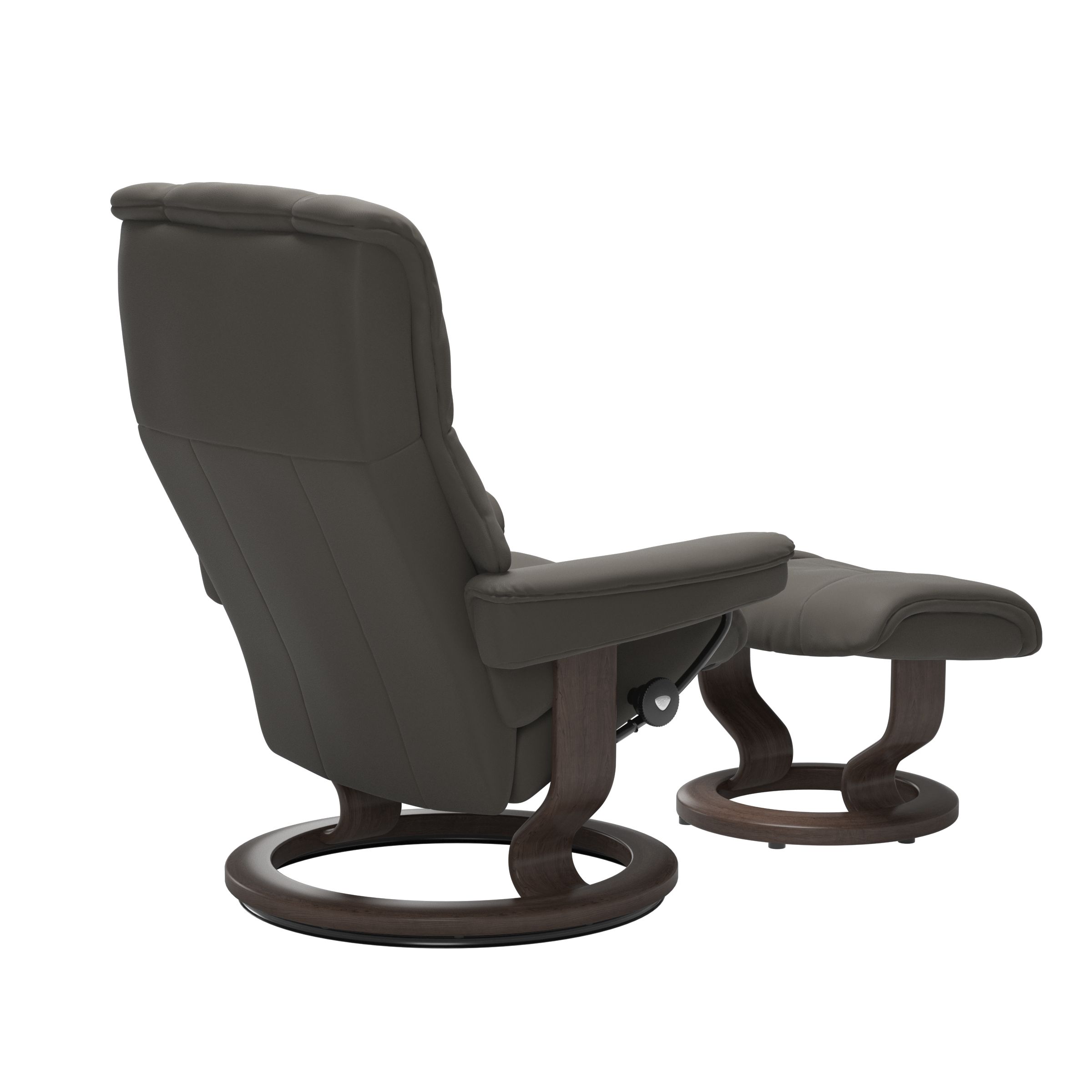 Stressless Mayfair (M) Classic Base Recliner with Ottoman
