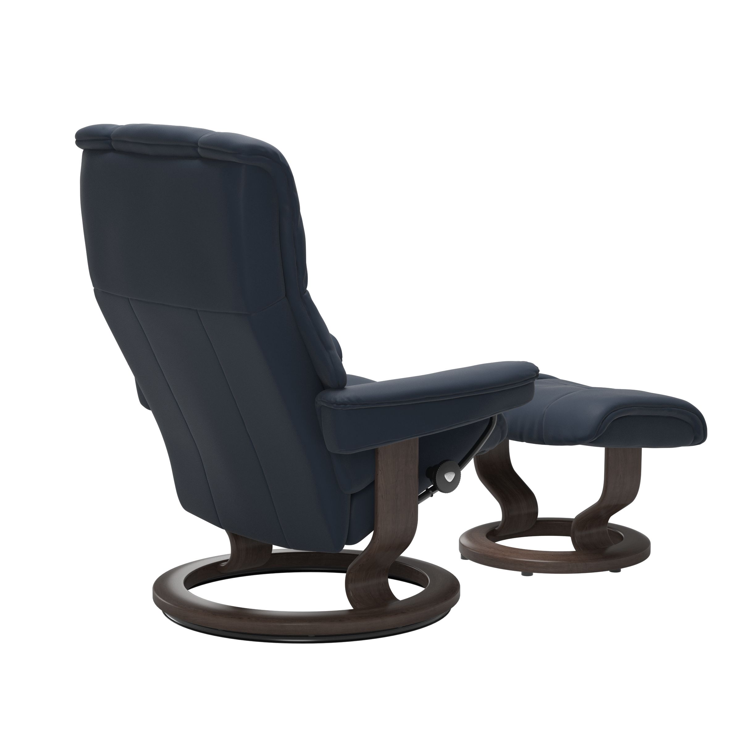 Stressless Mayfair (M) Classic Base Recliner with Ottoman
